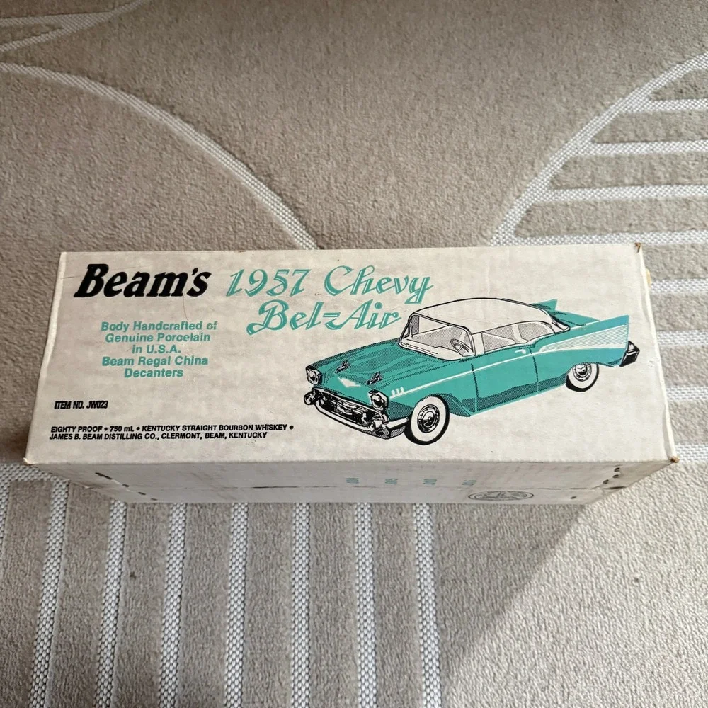 Vintage Jim Beam 1957 Chevrolet Bel Air Decanter Box Bag and Insert Only